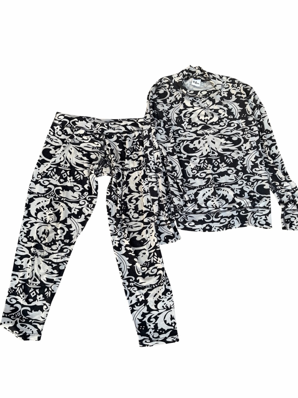 Woman’s Neve silk/wool Damask Base layer set size medium